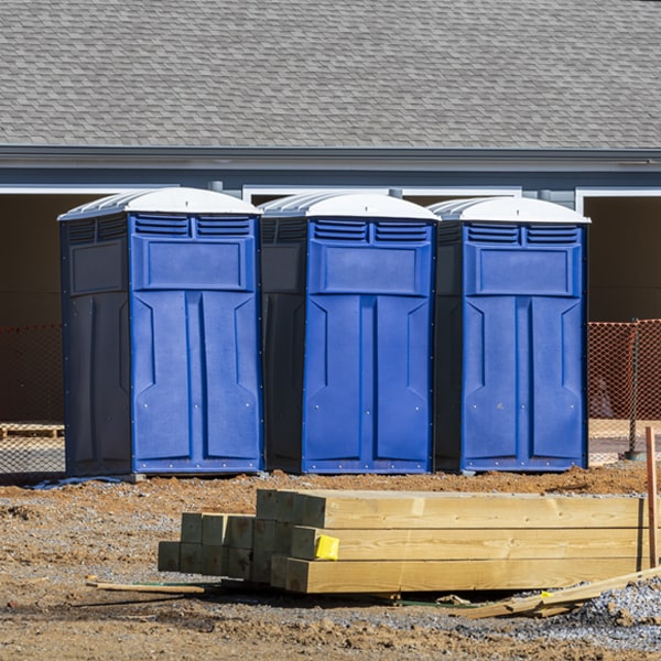 are there any restrictions on what items can be disposed of in the portable restrooms in Collegedale